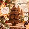 Tannenbaum in Strickoptik 10 cm – 3D-gedruckte Weihnachtsdeko – Braun