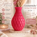 Geometrische Dekovase 16 cm – 3D-gedruckt